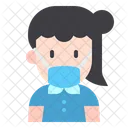Girl With Mask Young Woman Girl Icon