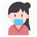 Girl With Mask Young Woman Girl Icon