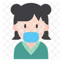 Girl With Mask Young Woman Girl Icon