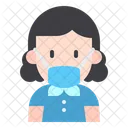Girl With Mask Young Woman Girl Icon