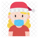 Girl With Mask Young Woman Girl Icon