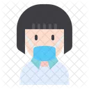 Girl With Mask Young Woman Girl Icon