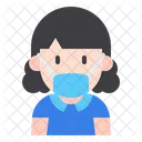 Girl With Mask Young Woman Girl Icon
