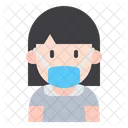 Girl With Mask Young Woman Girl Icon