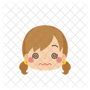 Girl Emoji Spiral Eyes Icon