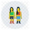 Females Friends Girls Icon