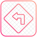 Giro A La Izquierda Icono