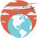 Affari Viaggi Aereo Icon