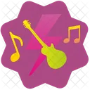 Gitarre Schock Melodie Symbol