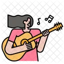 Gitarre spielen  Symbol