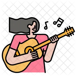 Gitarre spielen  Symbol