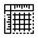 Raster Lineal Messung Symbol