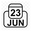 Giugno Calendario Data Icon
