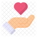 Give Heart Hand Icon