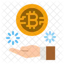 Give Bitcoin  Icon