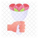 Give Bouquet Bouquet Flowers Icon