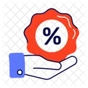Give Discount Percentage Offer Icon