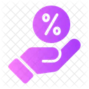Give Discount Discount Commission Icon