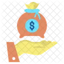 Mmoney Bag Hand Give Dollar Pay Icon