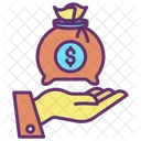 Mmoney Bag Hand Give Dollar Pay Icon
