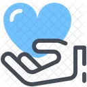 Give Hand Heart Icon