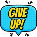 Give Up Speech Bouble Chat Bouble Icon