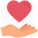 Heart Valentine Day Hand Icon