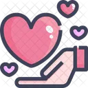 Give Love Heart Fall In Love Icon