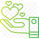 Give Love Charity Donation Icon