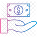 Give Money Hand Donation Icon