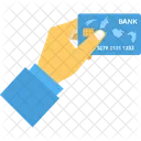 Give Payment Card In Hand Card Payment Icon