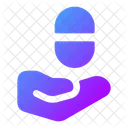 Give Pill Give Pill Hand With A Pill Icon