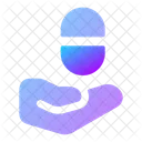 Give Pill Give Pill Hand With A Pill Icon