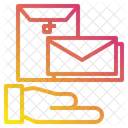 Hand File Mail Icon