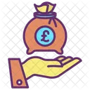 Mmoney Bag Hand Give Pound Pay Icon