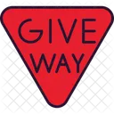 Give Way Attention Give Icon