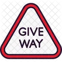 Give Way Give Red Icon