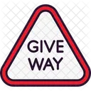 Give Way Give Red Icon