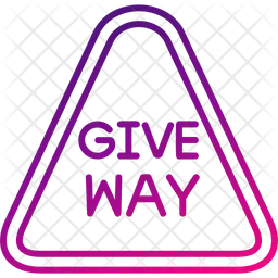Give Way Or Stop Complete  Icon