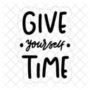 Give yourself time  Icon