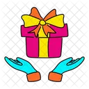 Vibrant Giveaway Illustration Giveaway Present Icon