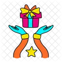 Vibrant Giveaway Illustration Giveaway Present Icon