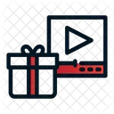 Giveaway Video Gift In Video Present Icon