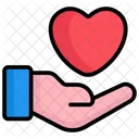 Given Heart Heart Hand Icon
