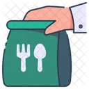Donation Hand Food Delivery Icon