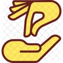 Giving and taking hands  Icon