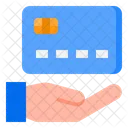 Giving Card Credit Card Hand Icon