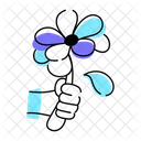 Flower Propose Giving Flower Valentine Flower Icon