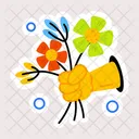 Giving Flowers  Icon