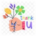 Thanks Flower Giving Flowers Thank You Symbol